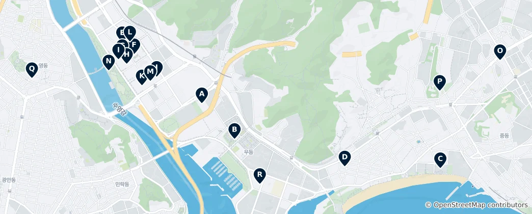 Mapa de Busan Art & Culture