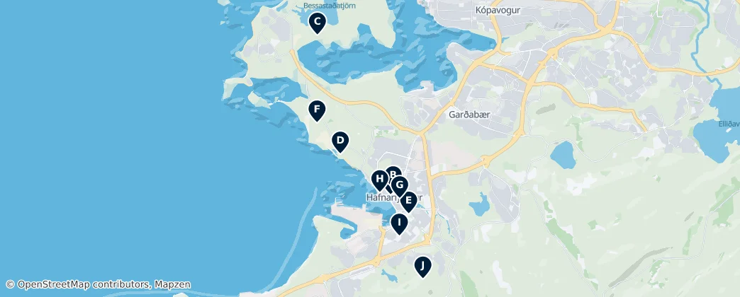 Map of Best of Hafnarfjörður