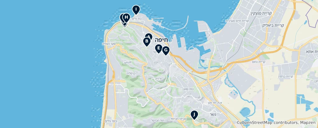 Mappa di Haifa Essentials