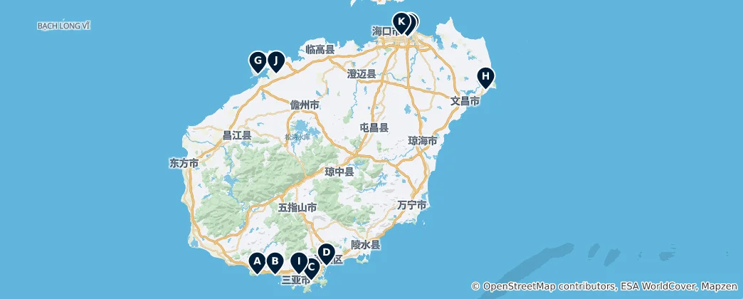 Hainan Province Essentials 지도