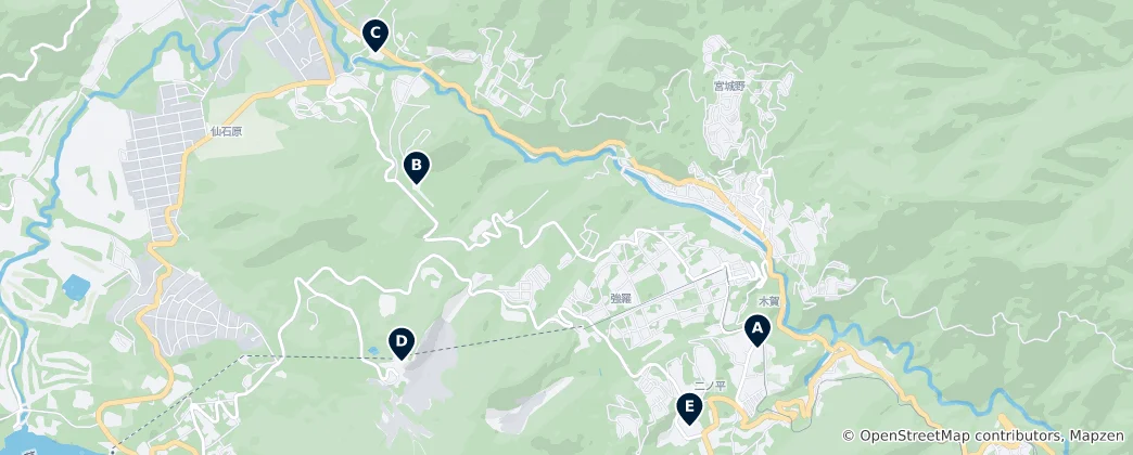 Mapa Editor's Choice Hakone