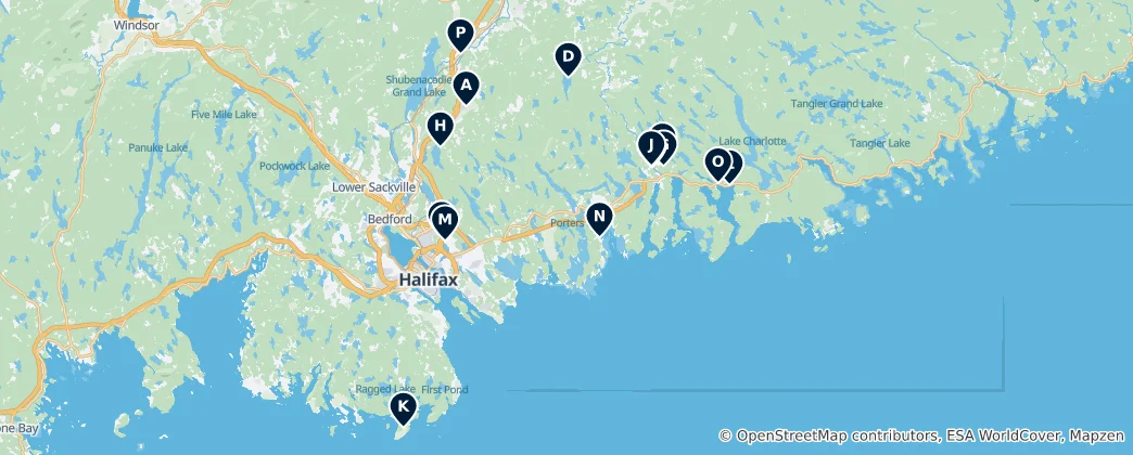 Mapa Halifax Unmissables