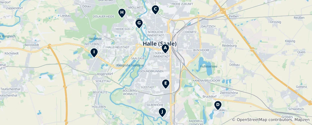 Map of Regional Cuisine & Beer Gardens