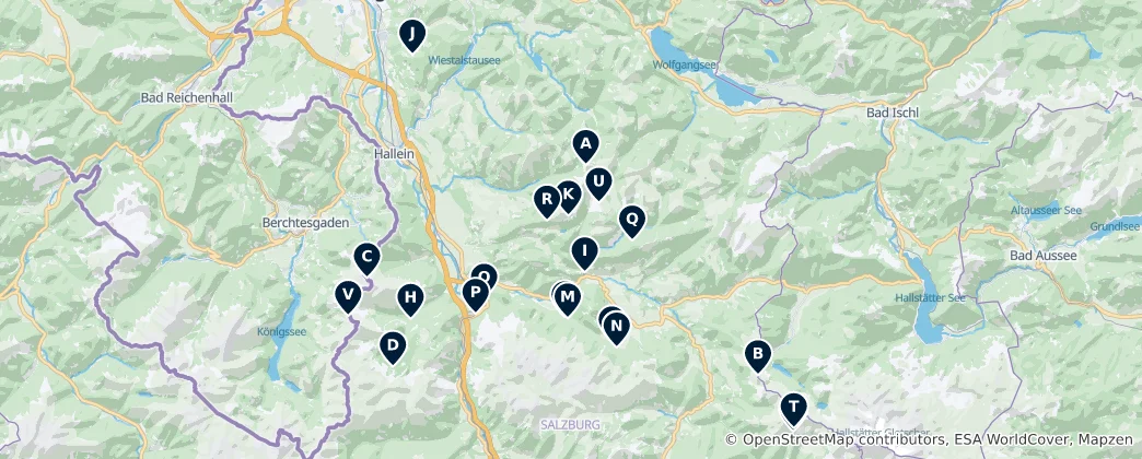Map of Majestic Mountains and Peaks