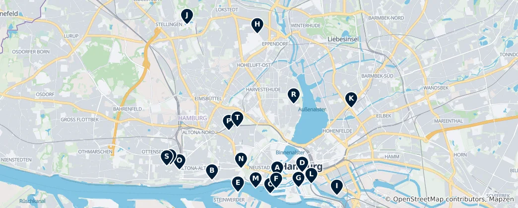 Carte de Les trésors cachés de Hambourg