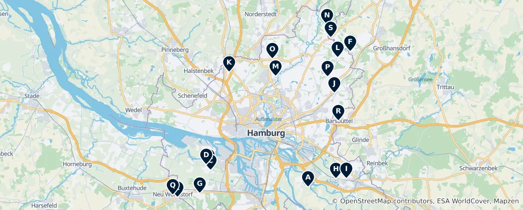 Map of Markets and Farm Produce