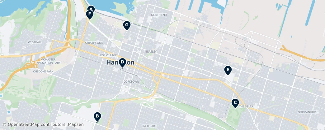 Historic Landmarks — Map