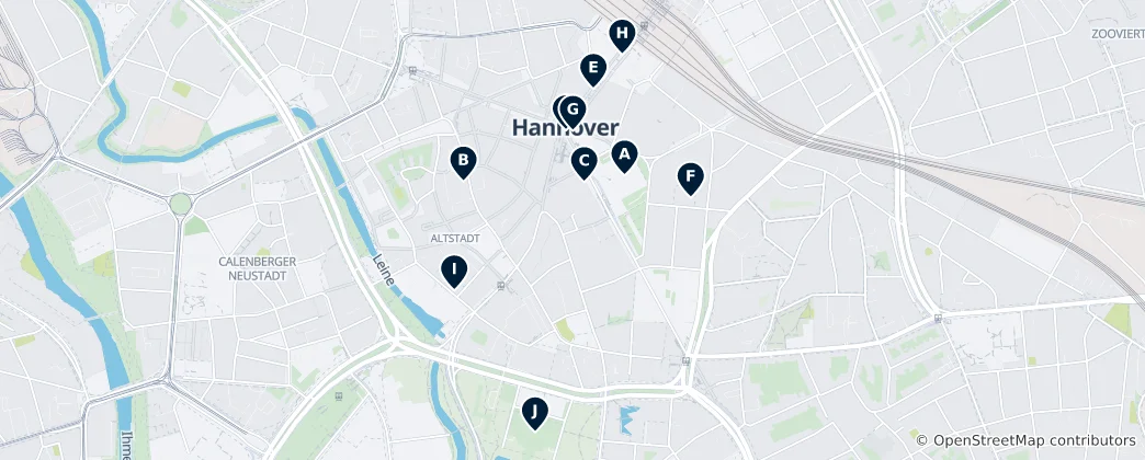 Mapa Hanover Essentials
