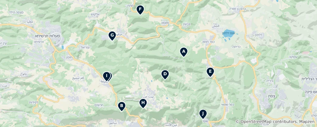 Mapa De Har Meron Nature Reserve Essentials