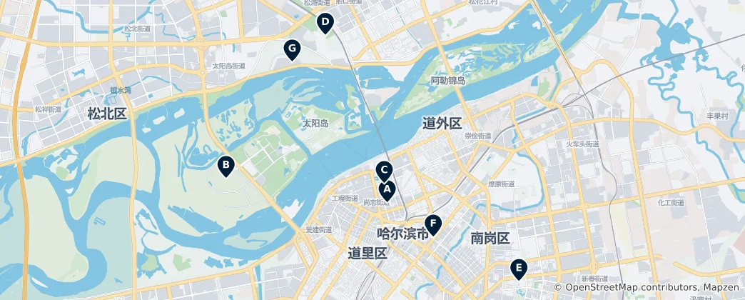 Map of Harbin Essentials