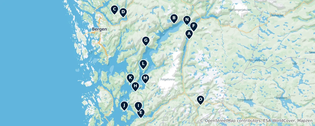 Map of Historic Churches and Chapels