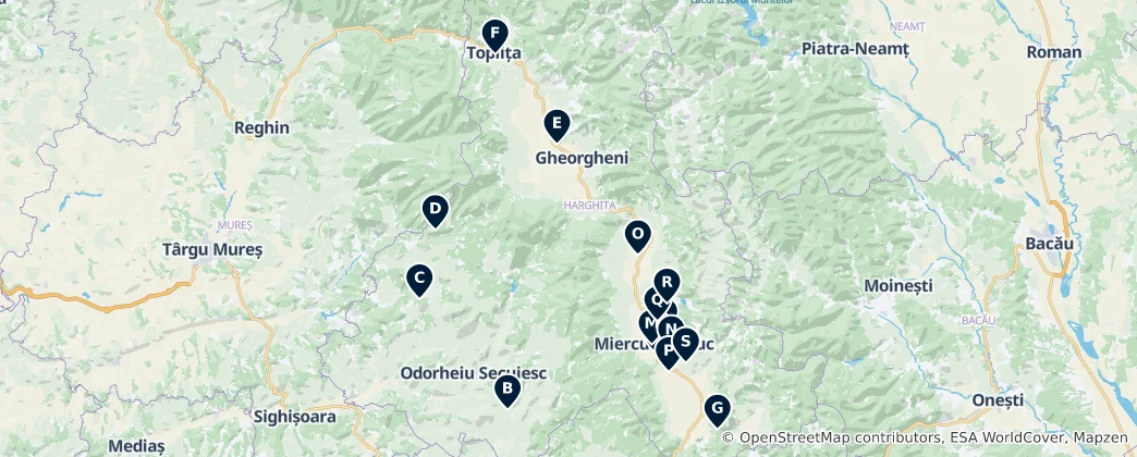 Mapa de Heritage and History Sites