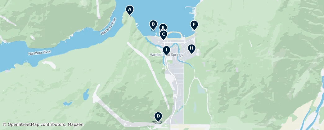 Harrison Hot Springs Essentials — Map