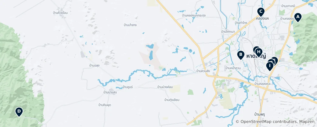 Mapa De Hat Yai Essentials