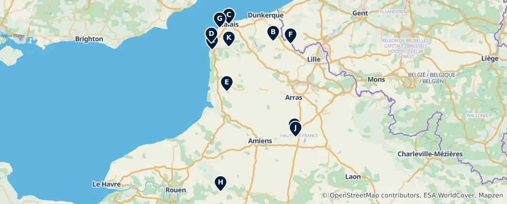 Mapa Parks and Viewpoints