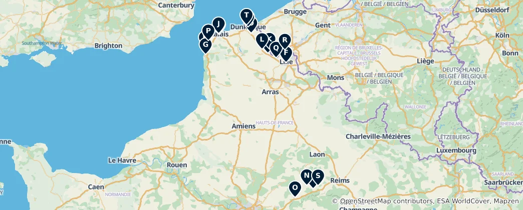 Map of Regional Heritage Highlights