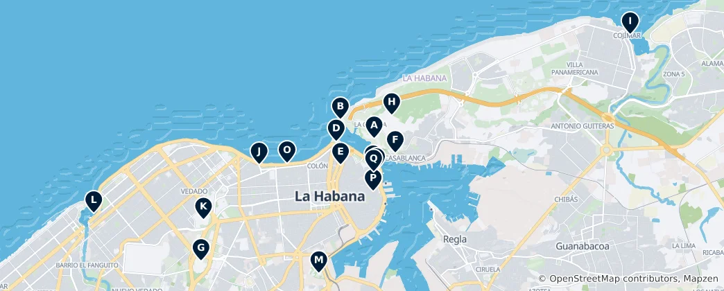 Havana's Historic Treasures 지도