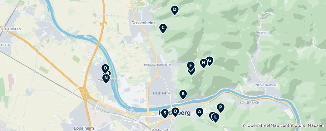 Mapa Historic Heritage Sites