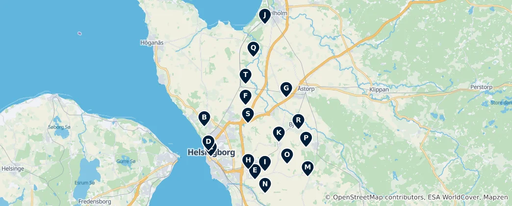 Map of Historic Lutheran Churches