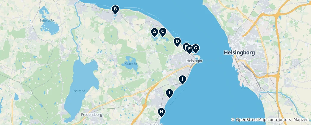 Mapa de Scenic Parks and Marinas