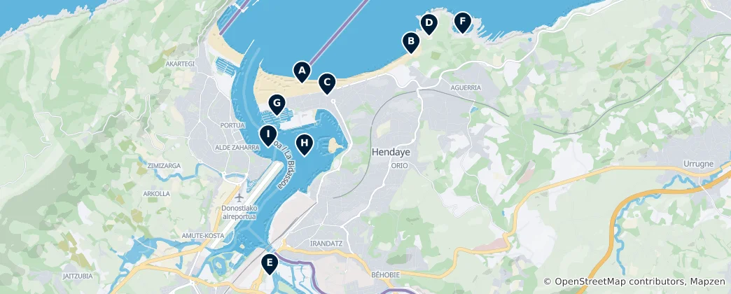 Karte von Coastal Attractions