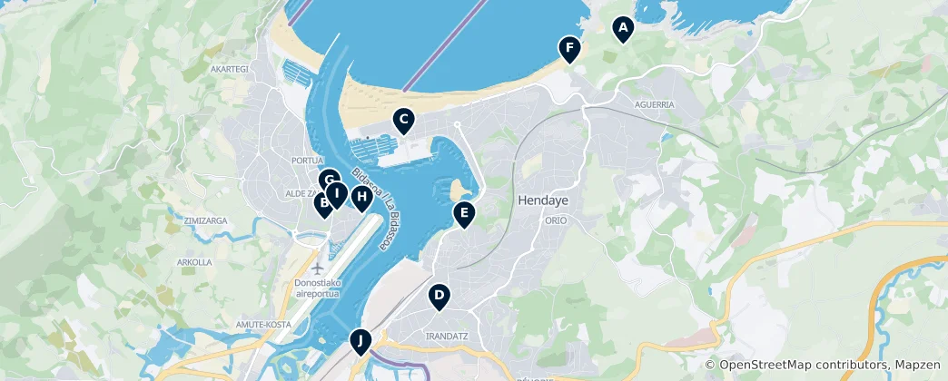 Mapa Parks & Gardens