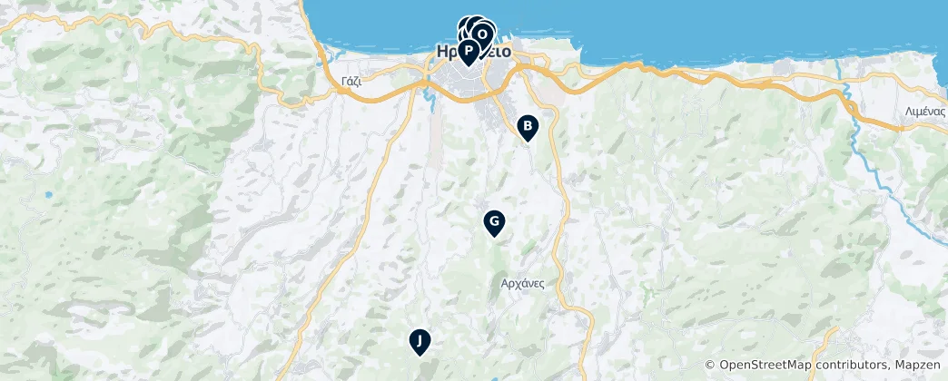 Map of Heraklion's Essential Treasures