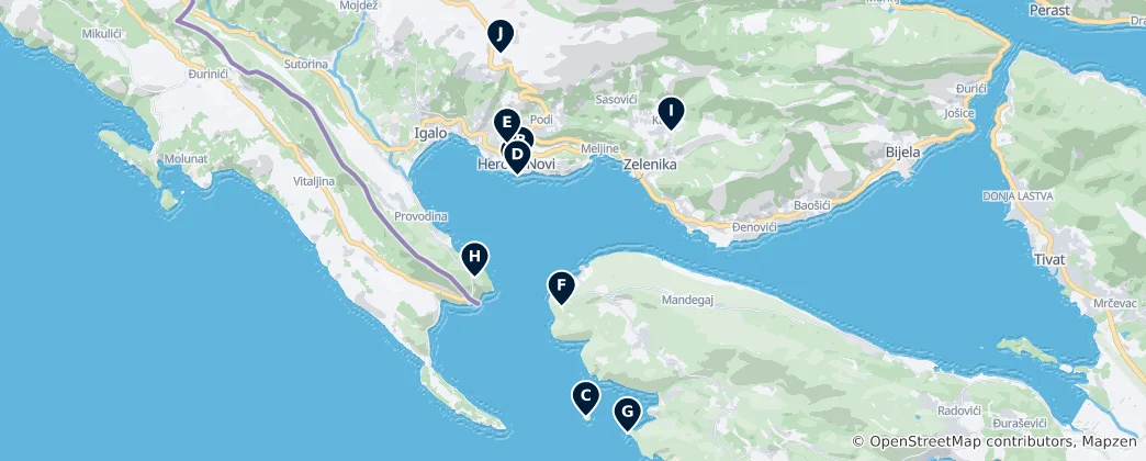 Mapa de Coastal Forts and Castles