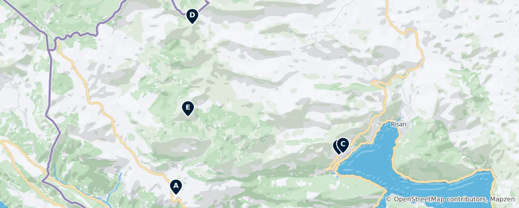Carte de Peaks and Viewpoints