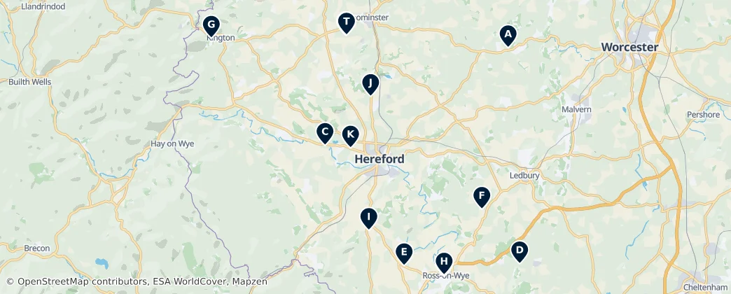 Map of Gardens and Parks