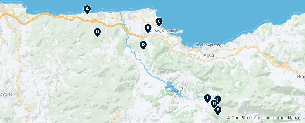 Mapa De Hersonissos Must-Sees