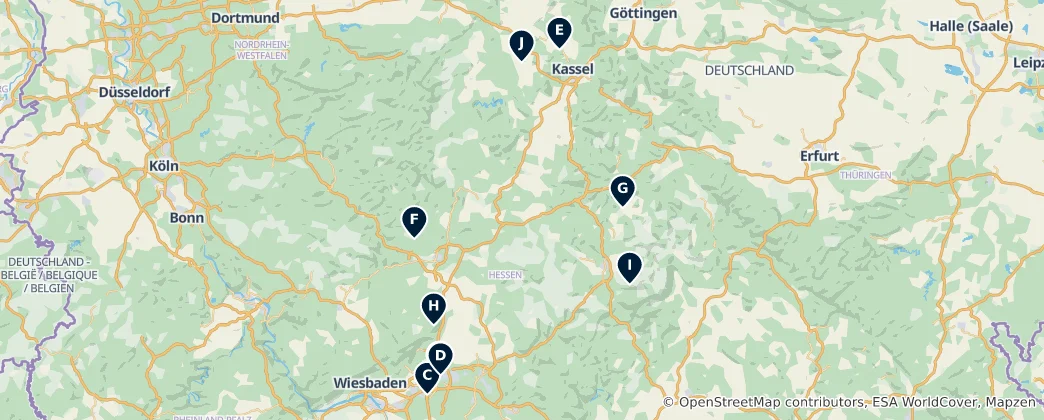 Map of Hessen's Crown Jewels