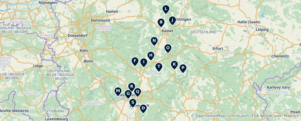 Mappa di Viewpoints and Towers