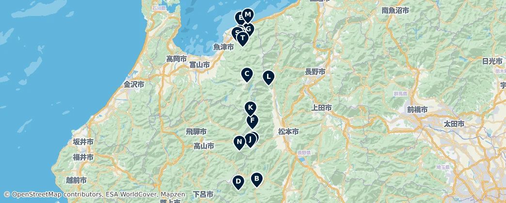 Sacred Sites of Japan 지도