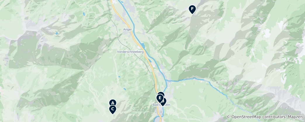 Mapa Destinace podle redakce