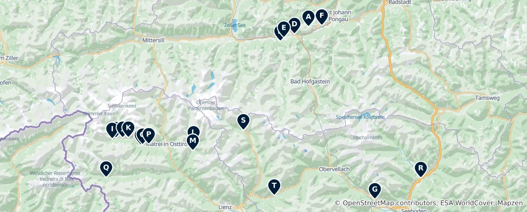 Map of Historic Churches and Chapels