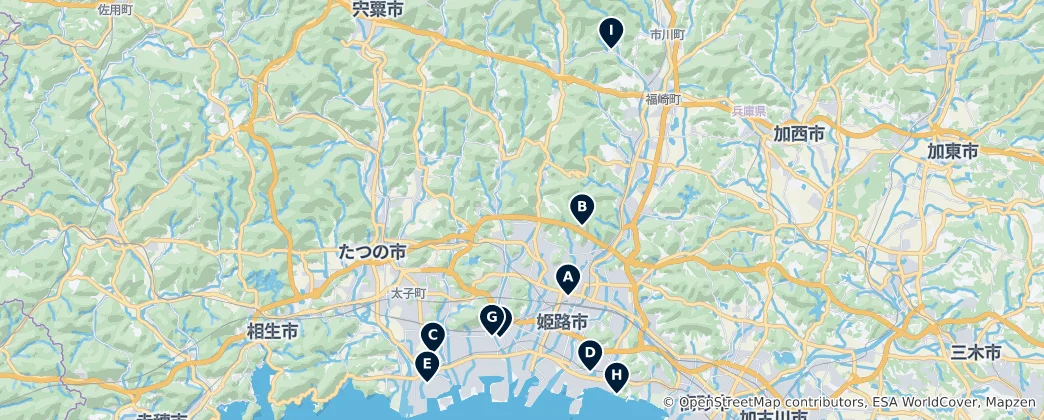 Mappa di Temples and Shrines