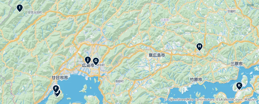 Mapa de Hiroshima Essentials