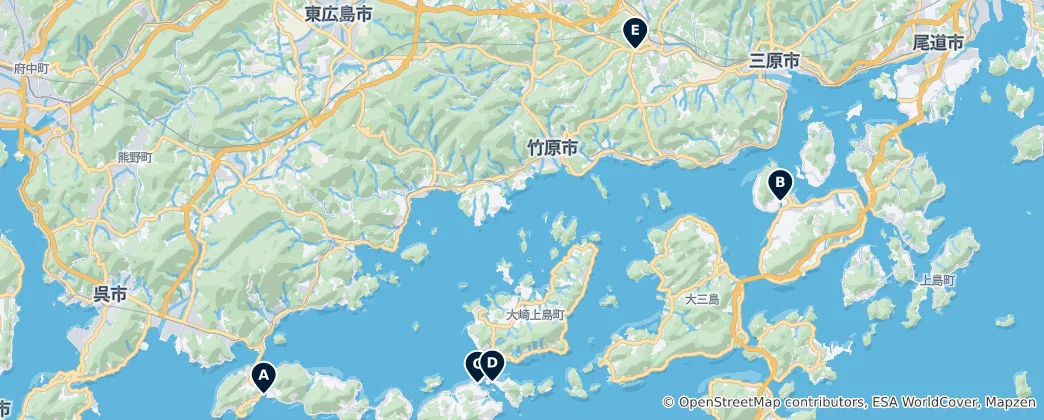 Scenic Bridges of Hiroshima 地图
