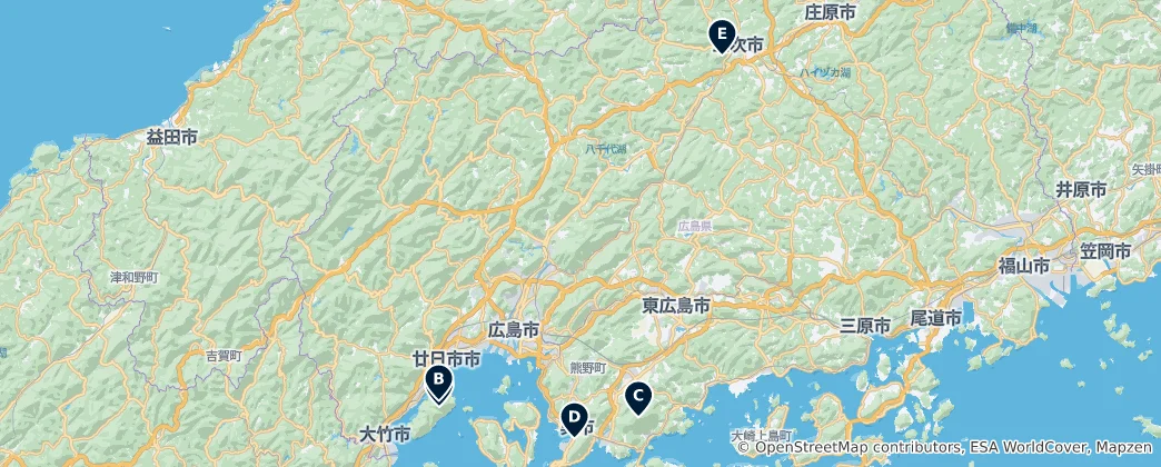 Mapa Scenic Viewpoints