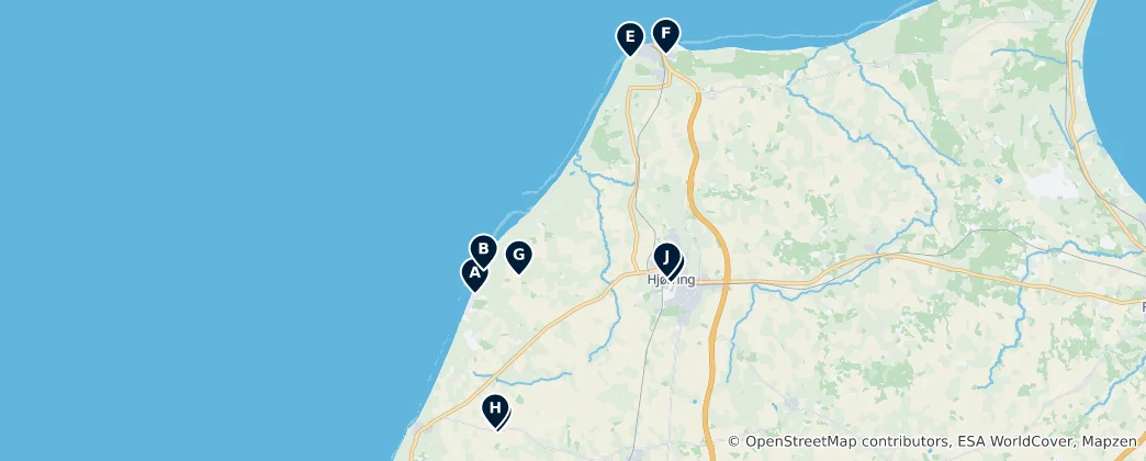 Mappa di Hjørring Must-Sees
