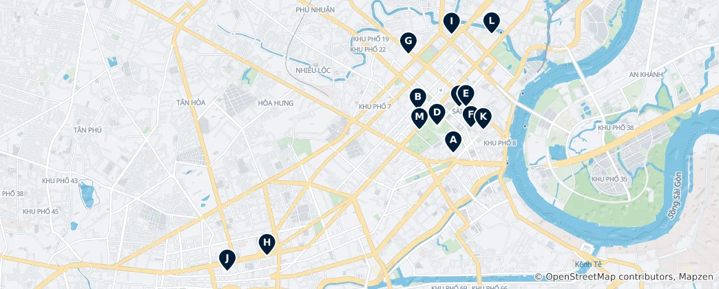 Map of Ho Chi Minh City Essentials