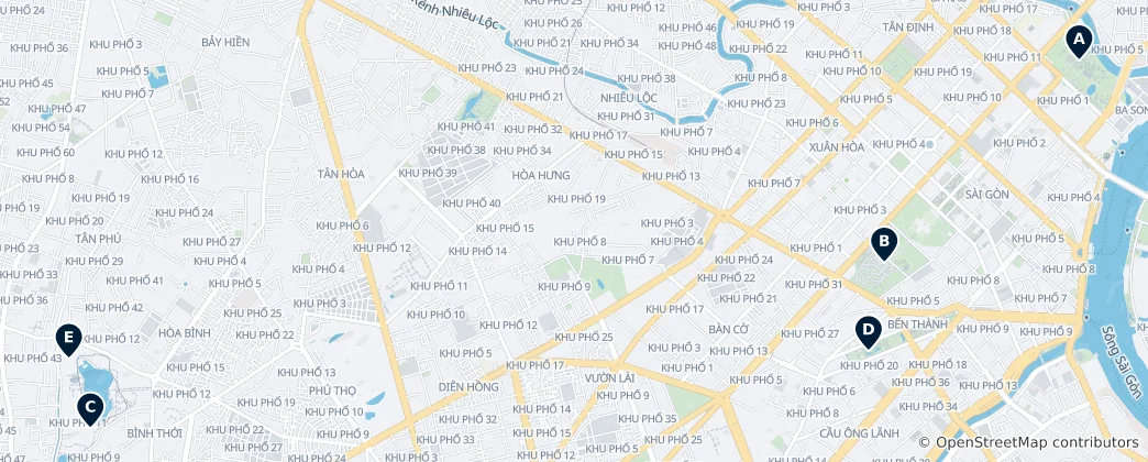 Map of Top Parks & Theme Parks