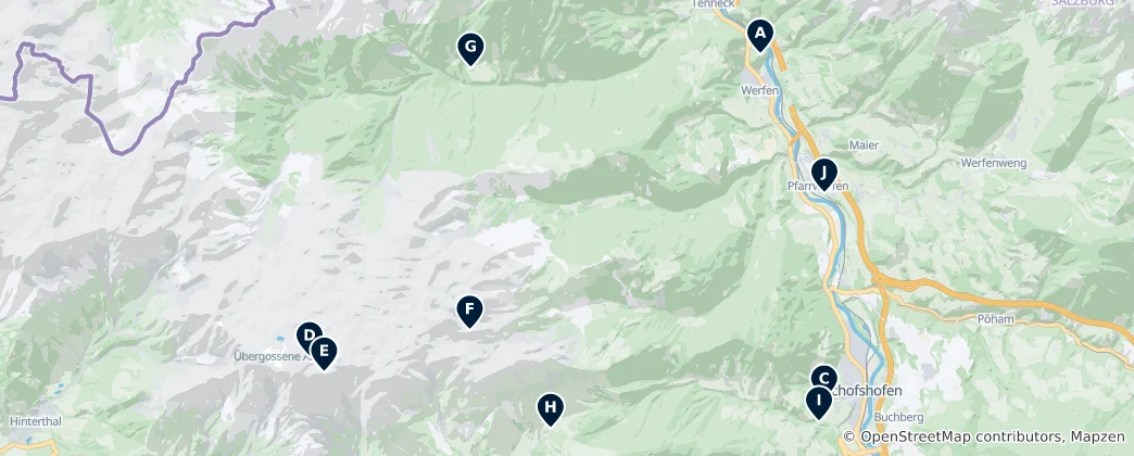 Térkép: Hochkönig Essentials