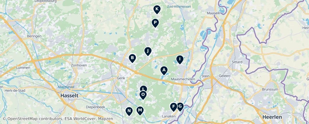 Hoge Kempen National Park: Essential Highlights — Karte