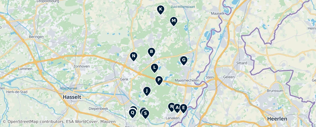Regional Heritage Sites — Karte