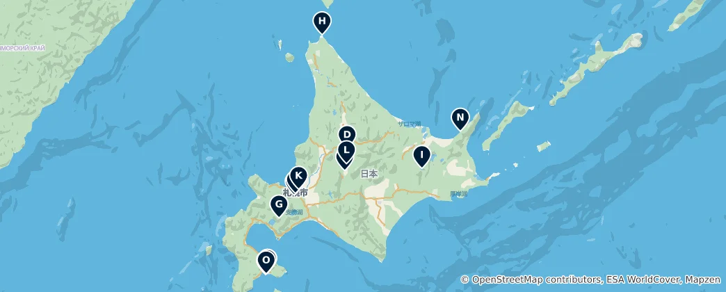 Mapa Hokkaido Essentials