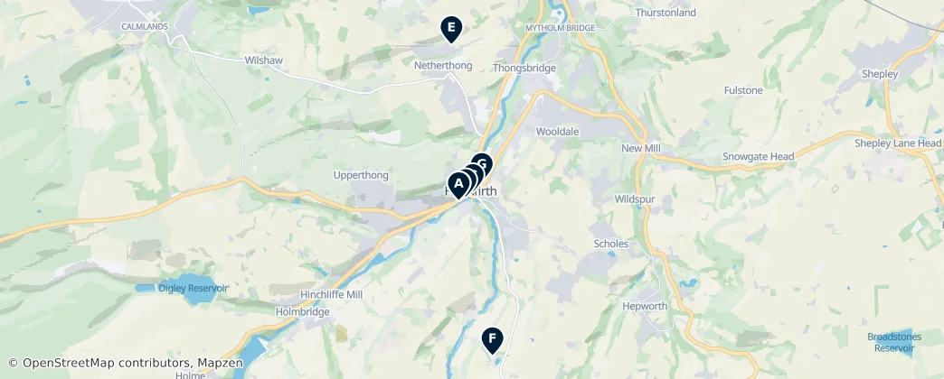 Holmfirth Essentials — Mapa