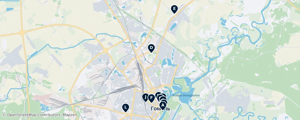 Best of Gomel – Mapa