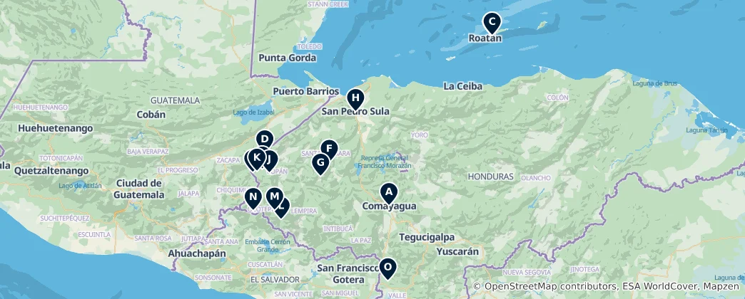 Mappa di Significant Religious Sites